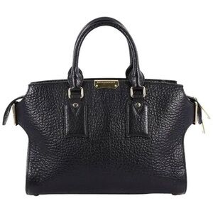 Burberry Clifton Convertible Tote Heritage Grained Leather Medium